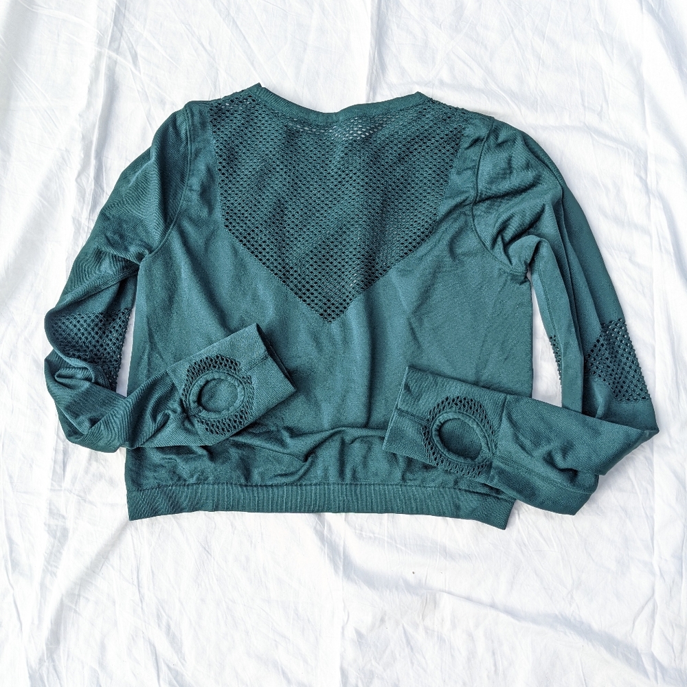 Joylab Cropped Mesh Workout Top